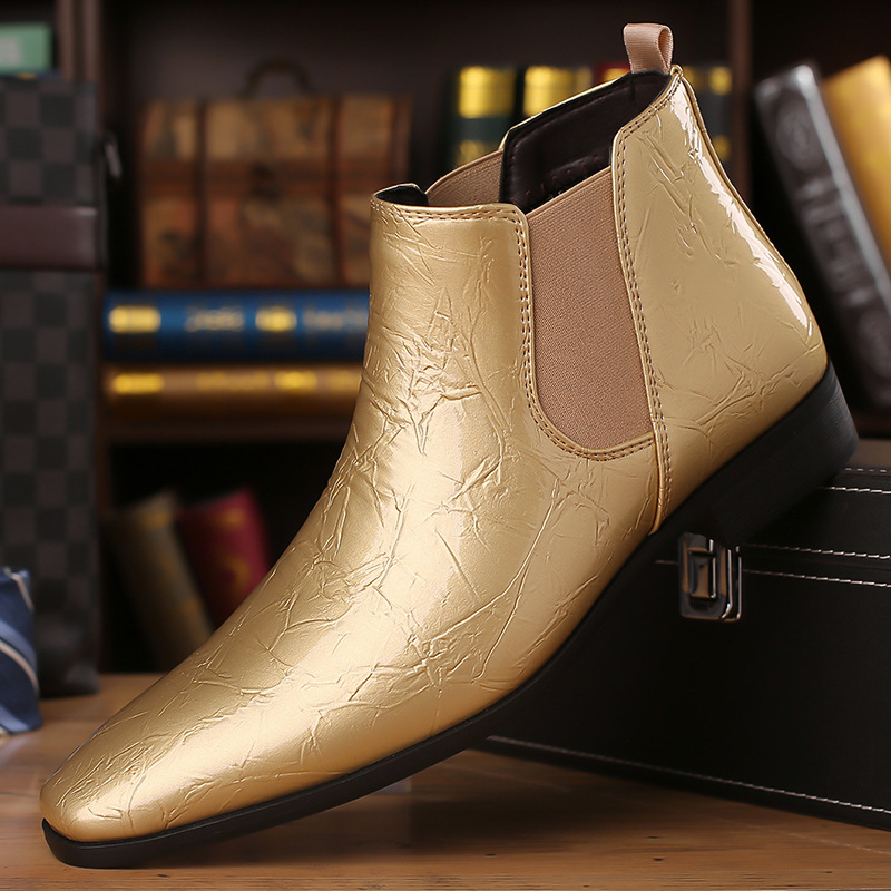 Men Formal Wear With Boots - Autumn Winter Leather Chelsea Boots for