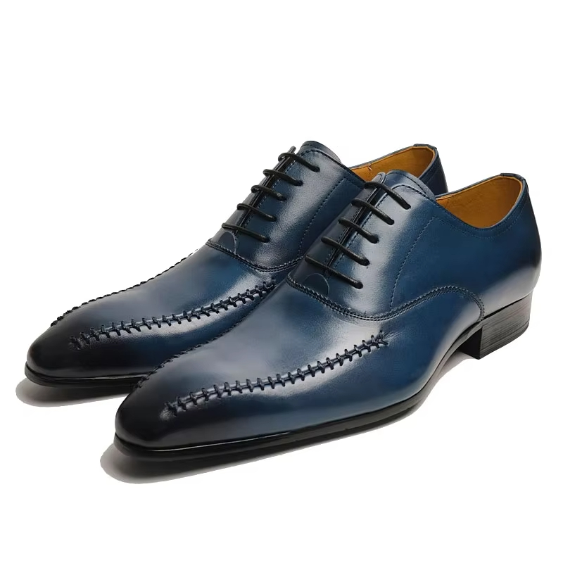 Men Formal Wear Dress - High-end luxury Men's Genuine Leather Dress