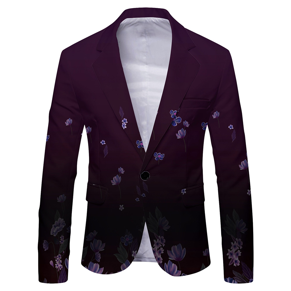 Men\'s Fashionable Printed Bla - Mens Formal Look recension och pris