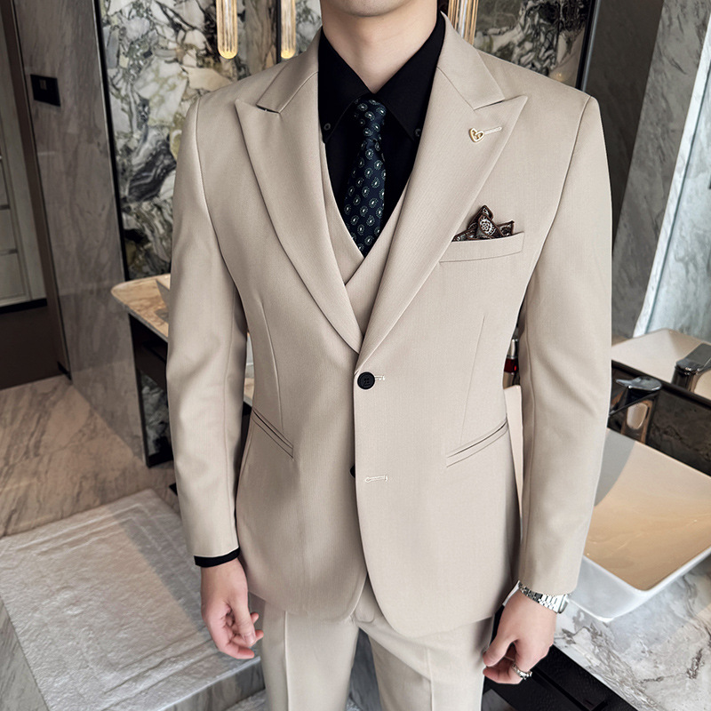 White Mens Suits 3 Pieces Slim - Men Formal Wear For Dinner recension och pris