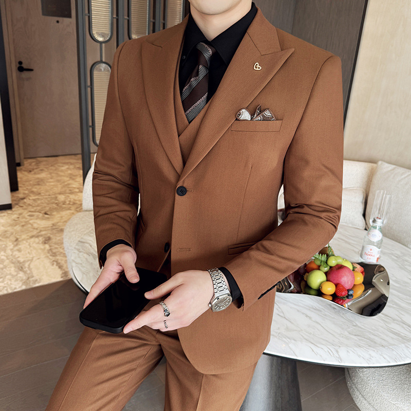 White Mens Suits 3 Pieces Slim - Men Formal Wear For Dinner recension och pris