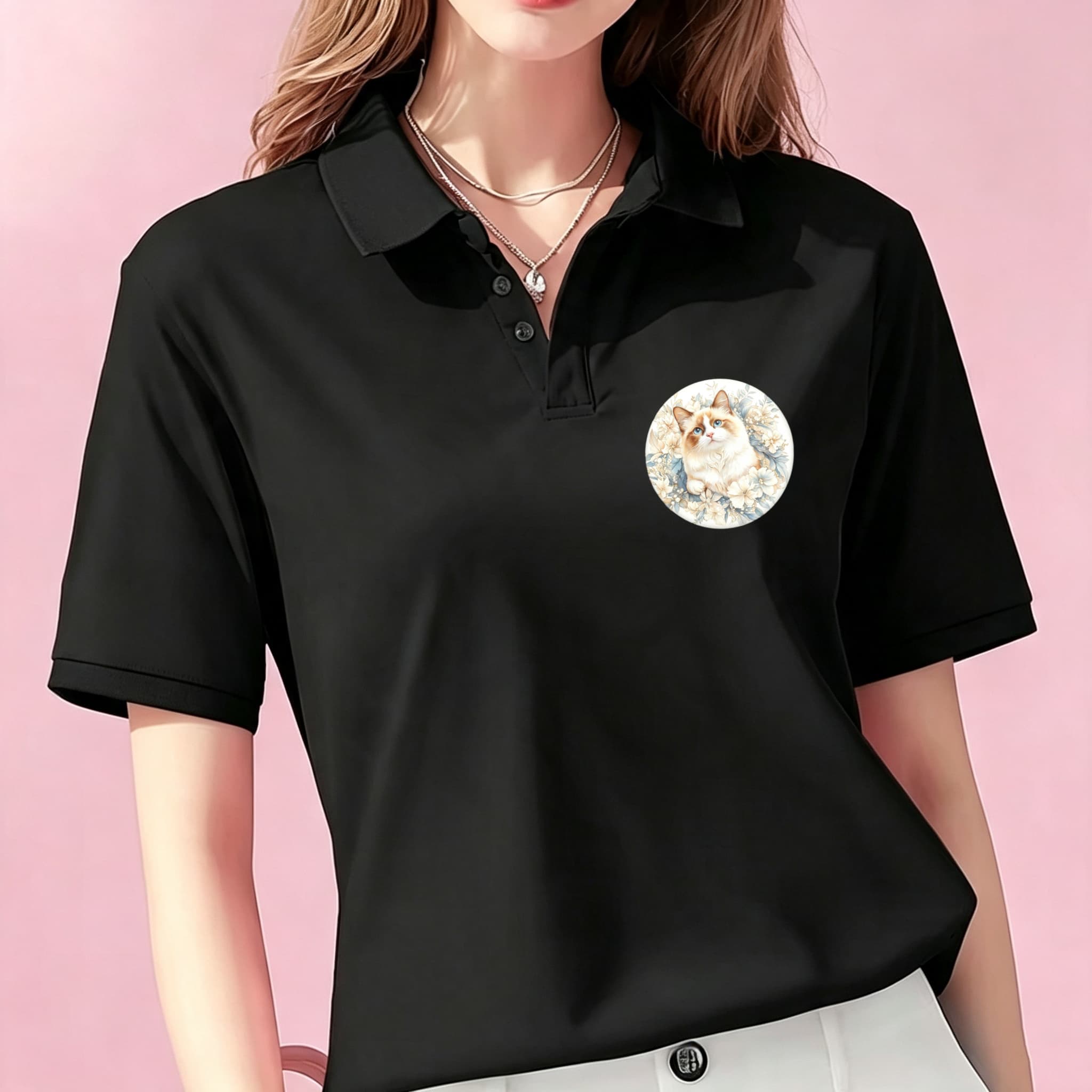Casual Unisex Black Polo Blous - Mens Formal Look recension och pris