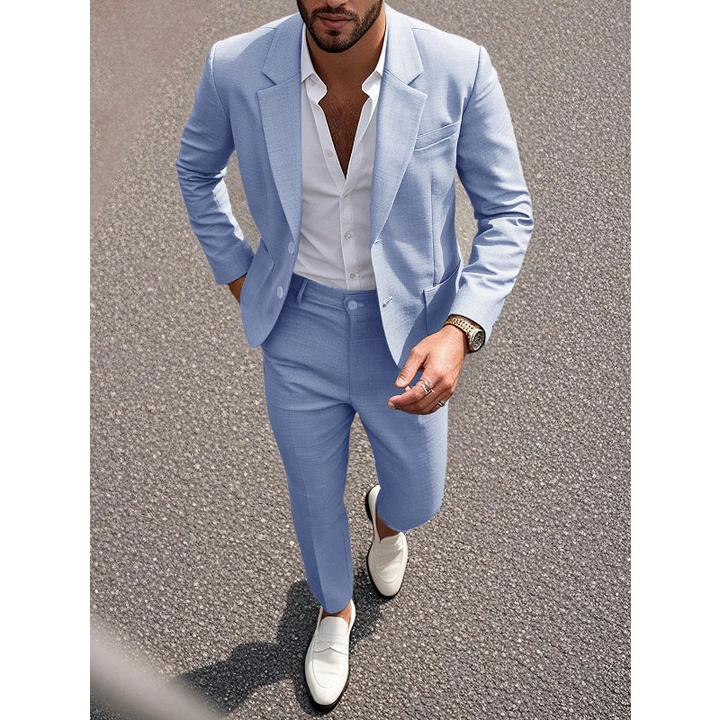 Business Men's Solid Color Sui - Men Formal Wear For Dinner recension och pris