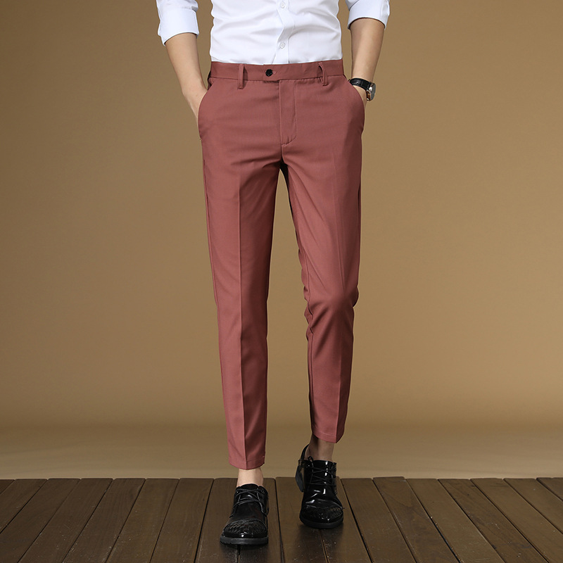 Summer Suit Pants Men Red Blac - Men Formal Wear Dress recension och pris