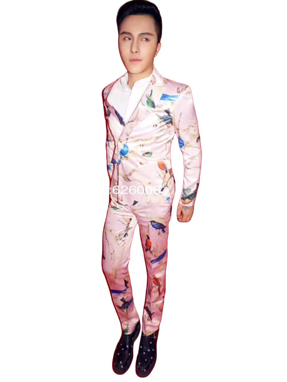 Men's Fashion Flower Pink Bird - Men Formal Party Wear Dress recension och pris