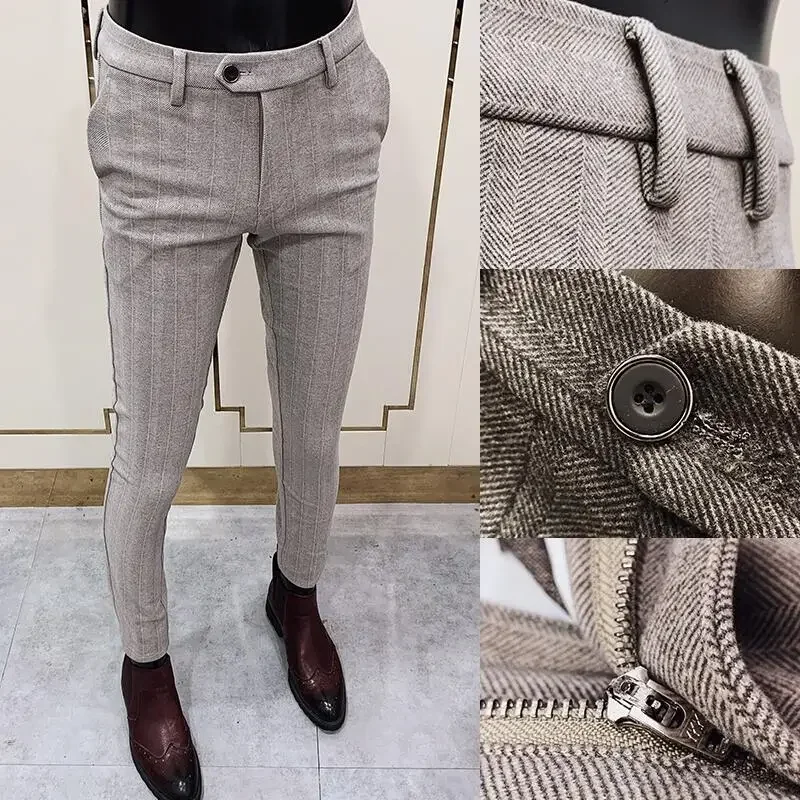 Autumn Winter Thickened Woolen - Men Formal Wear Dress recension och pris