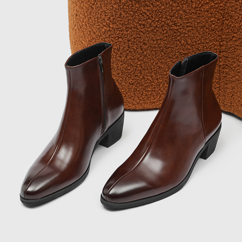 New Vintage British Men Leathe - Men Formal Wear With Boots recension och pris