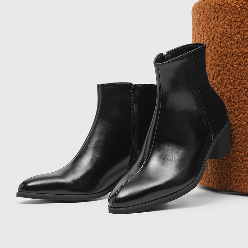New Vintage British Men Leathe - Men Formal Wear With Boots recension och pris