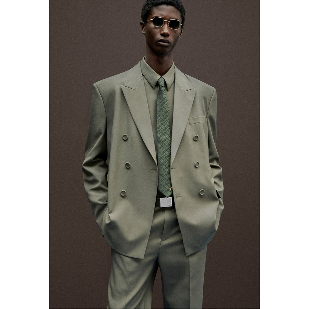 Men's Double-Breasted Suit 2 P - Khaki Formal Wear Men recension och pris