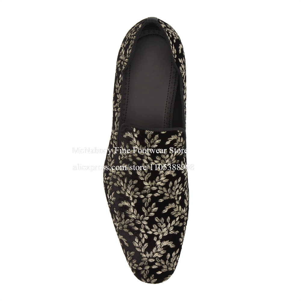 Black Silk Velvet Slip On Loaf - Men Formal Party Wear Dress recension och pris