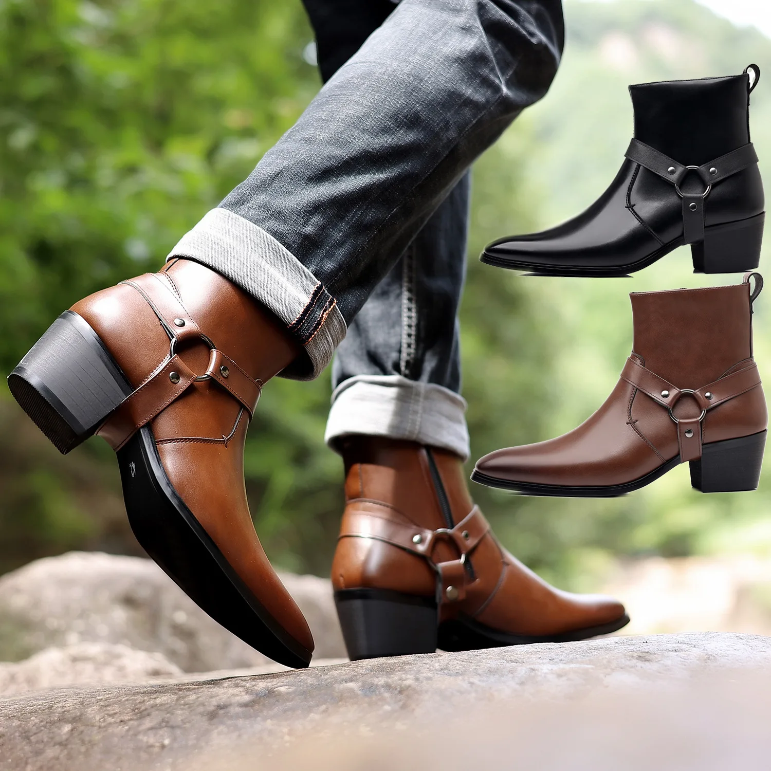 Classic Western Cowboy Knight  - Men Formal Wear With Boots recension och pris
