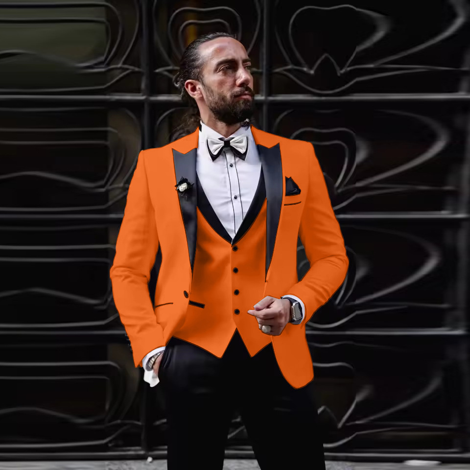 Men's Slim Fit 3 Piece Tuxedo  - Men Formal Wear For Dinner recension och pris