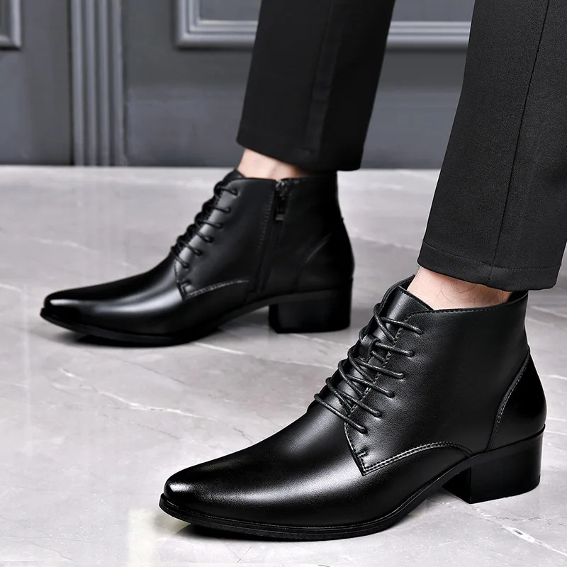 Mens Casual Business Office Fo - Men Formal Wear With Boots recension och pris