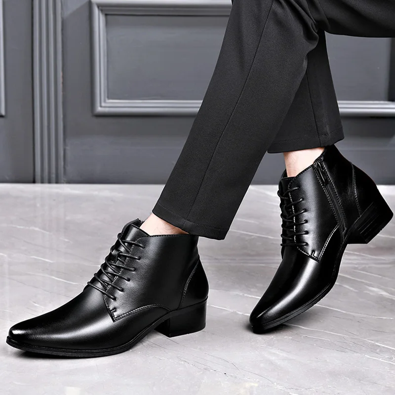 Mens Casual Business Office Fo - Men Formal Wear With Boots recension och pris