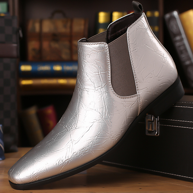 Autumn Winter Leather Chelsea  - Men Formal Wear With Boots recension och pris