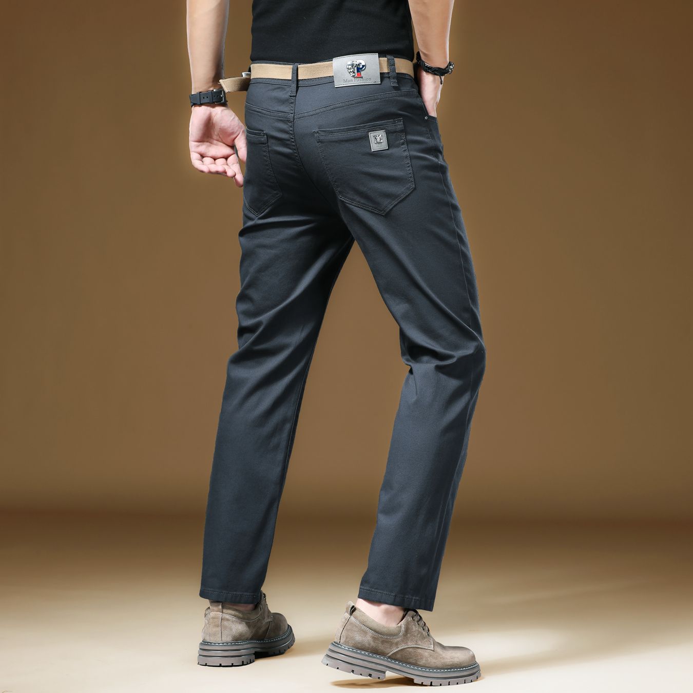 New in Quality Men's Pants Cas - Khaki Formal Wear Men recension och pris