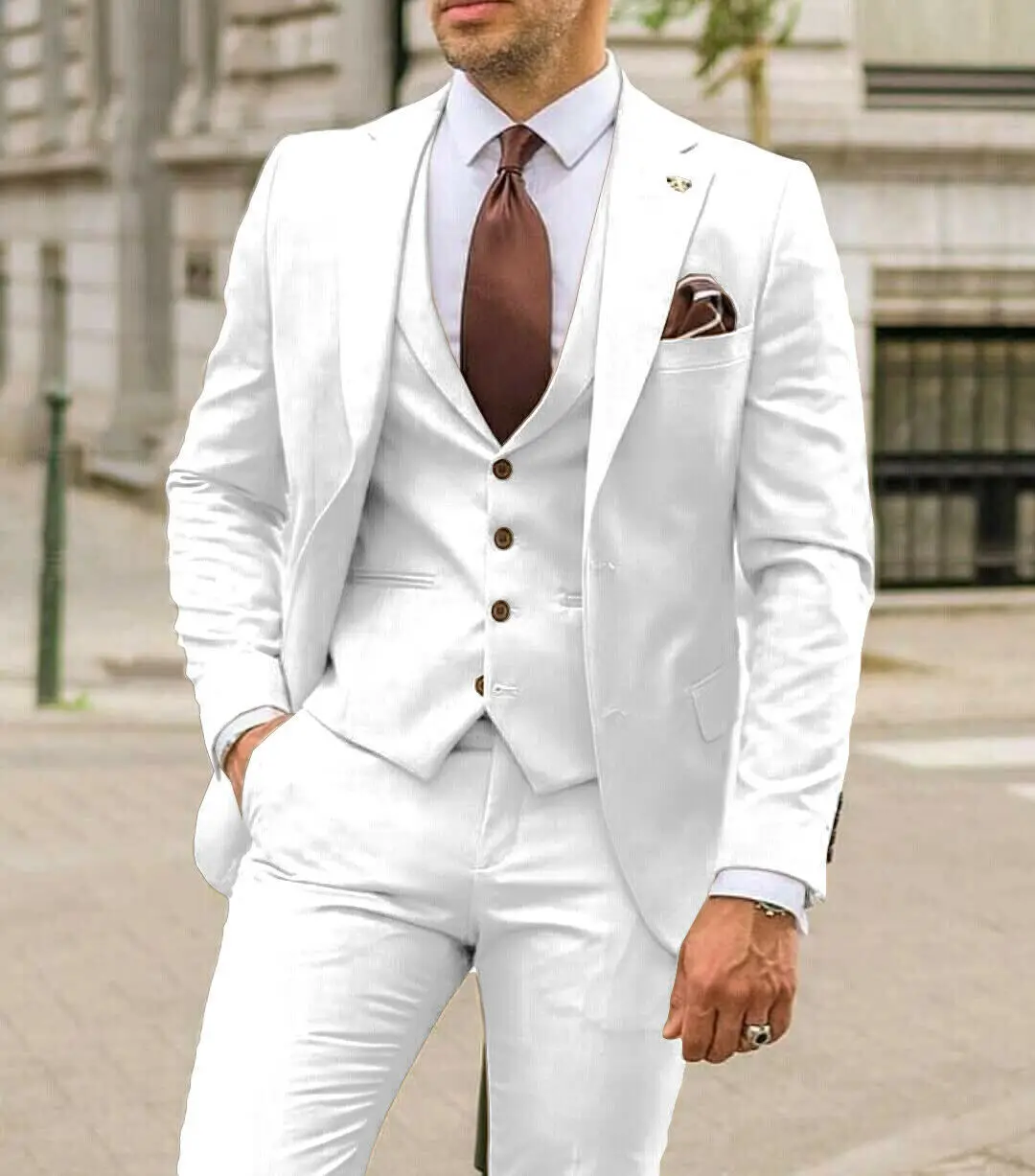 Notch Lapel Men Suits Slim Fit - Men Formal Wear For Dinner recension och pris